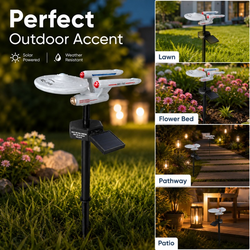Outdoor Lighting For Gazebo - 스타 트렉 USS 엔터프라이즈 솔라 가든