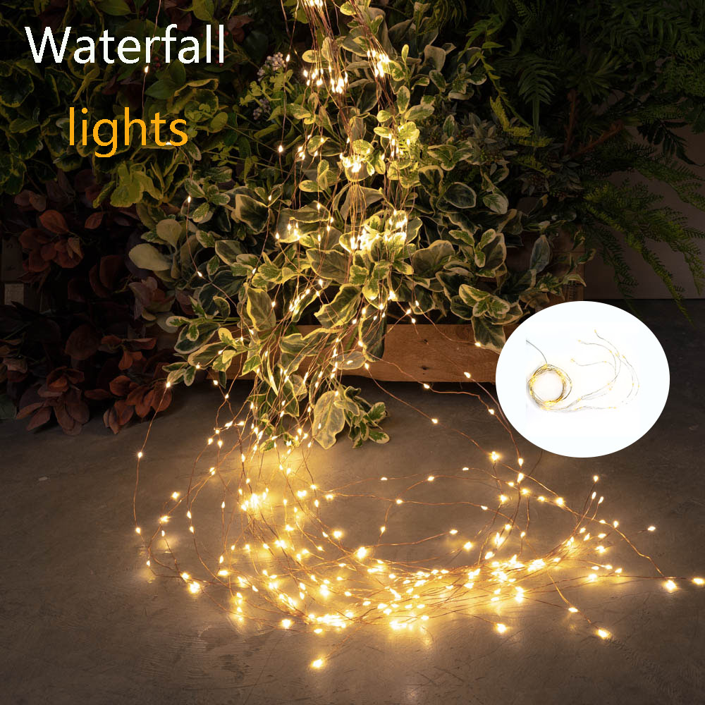 Outdoor Lighting Effects - 100LED 크리스마스 가지 조명, 정원 장식,
