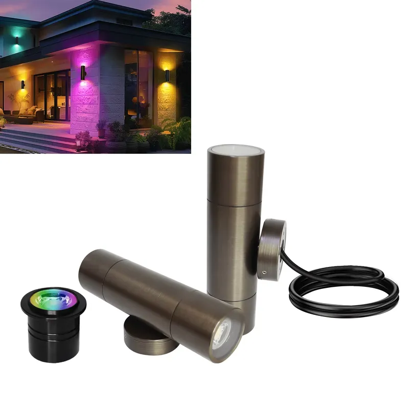 Outdoor Lighting Pathway - 내구성 있는 황동 야외 LED 벽등