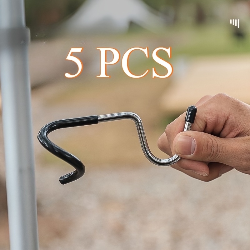 Outdoor Lighting Pole - 5개입 무타공 테일 훅, 캠핑 발코니