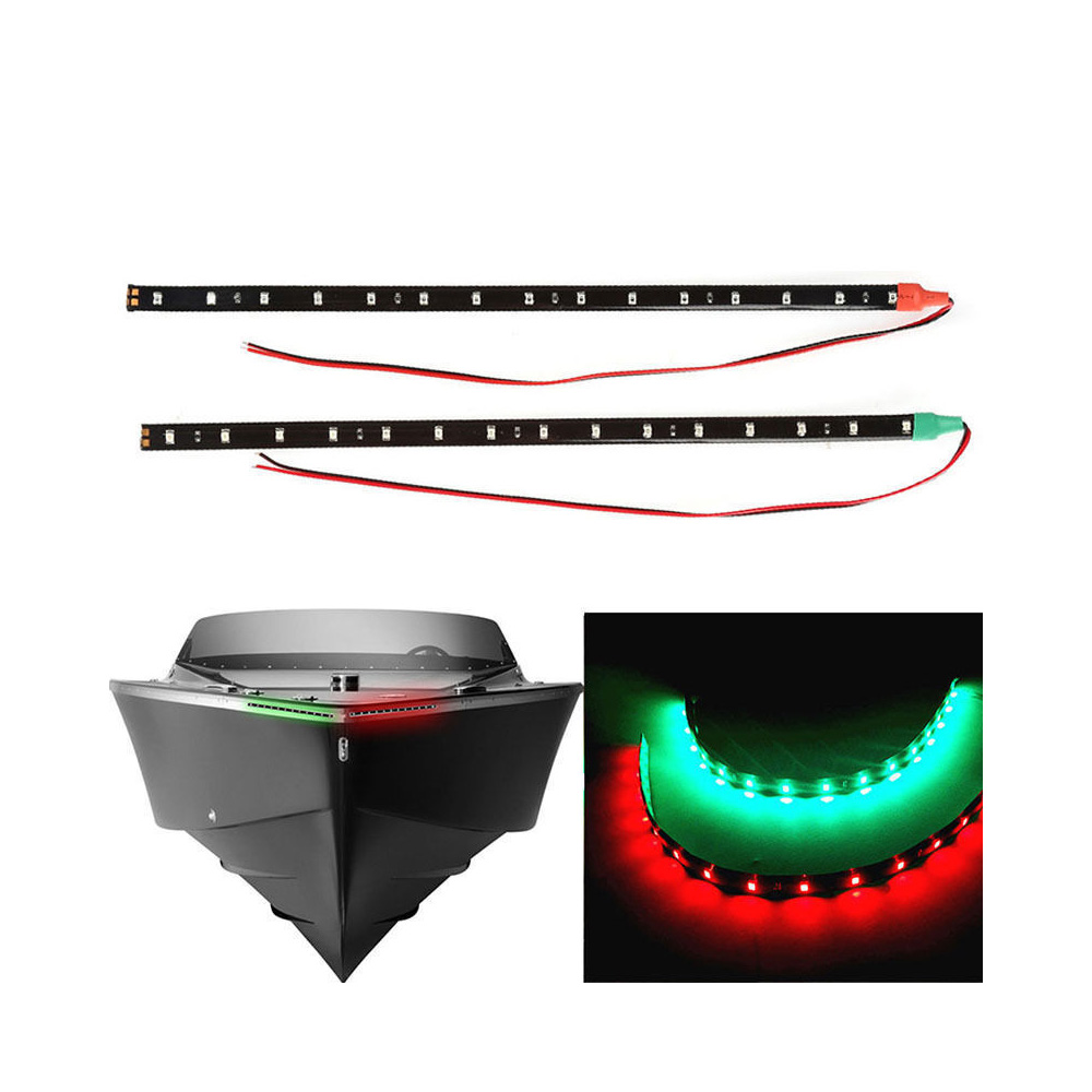 Outdoor Lighting Deck - 2개 12V LED 스트립 라이트 방수