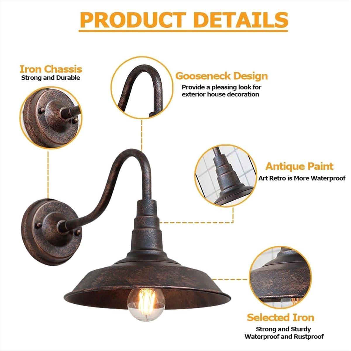 Outdoor Lighting Vintage - # 14U 빈티지 야외 벽등, 마당