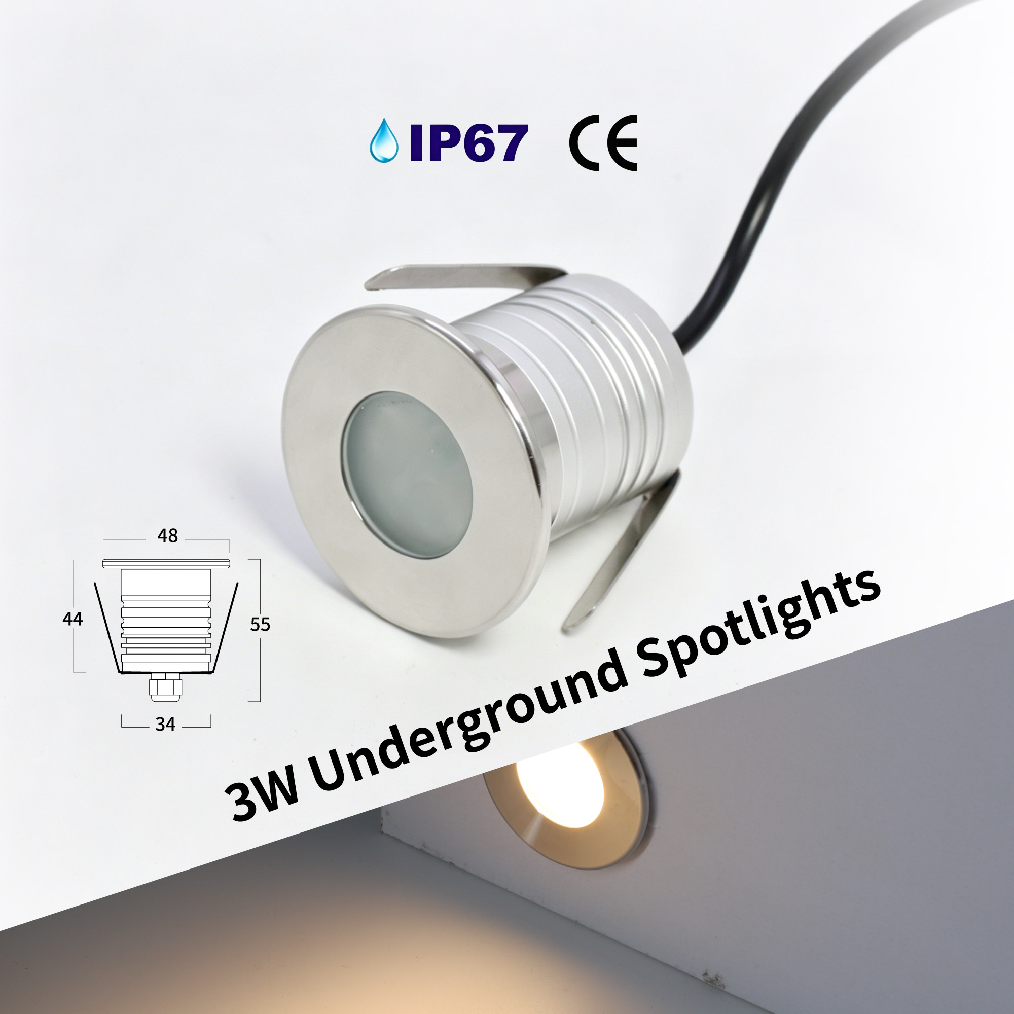 Pond Light Submersible - 수영장 DC12-24V 안전 연못 분수 스포트라이트,