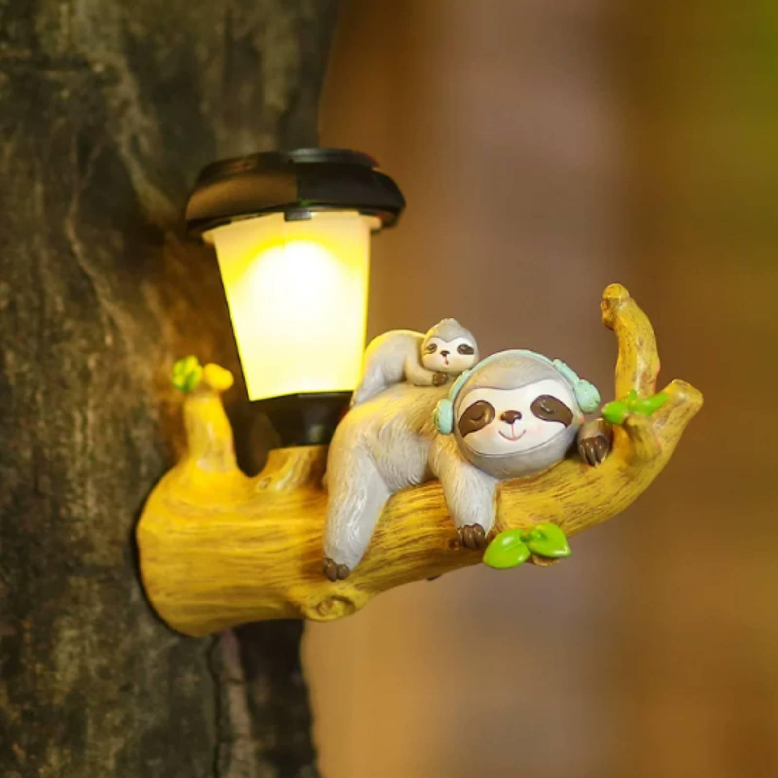 Outdoor Lighting For Patio - 레진 태양광 야외 걸이형 조명 동물
