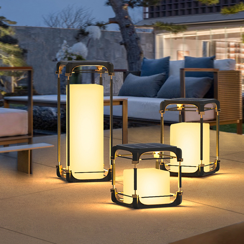 Outdoor Lighting For Garden - 빛나는 플로어 램프 안뜰 태양광 LED