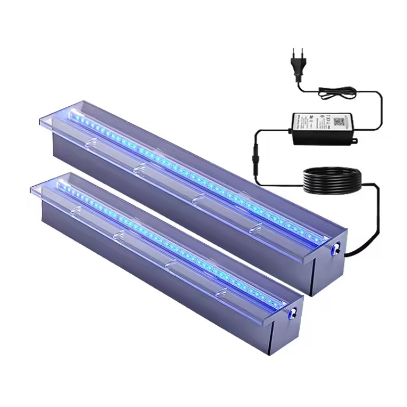 Pond Light Submersible - 아크릴 시어 디센트 워터폴 월 분수