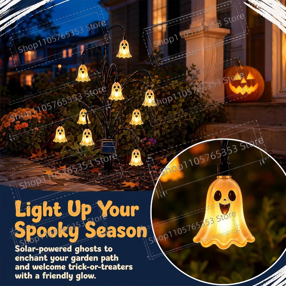 Outdoor Lighting Vintage - 할로윈 태양광 랜턴 야외 정원 장식등