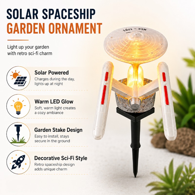 스타 트렉 USS 엔터프라이즈 솔라 가든 스테이크 라이 - Outdoor Lighting For Gazebo 리뷰 및 가격