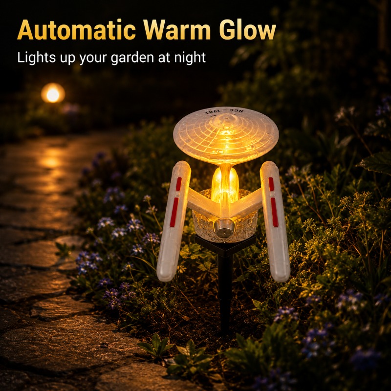 스타 트렉 USS 엔터프라이즈 솔라 가든 스테이크 라이 - Outdoor Lighting For Gazebo 리뷰 및 가격