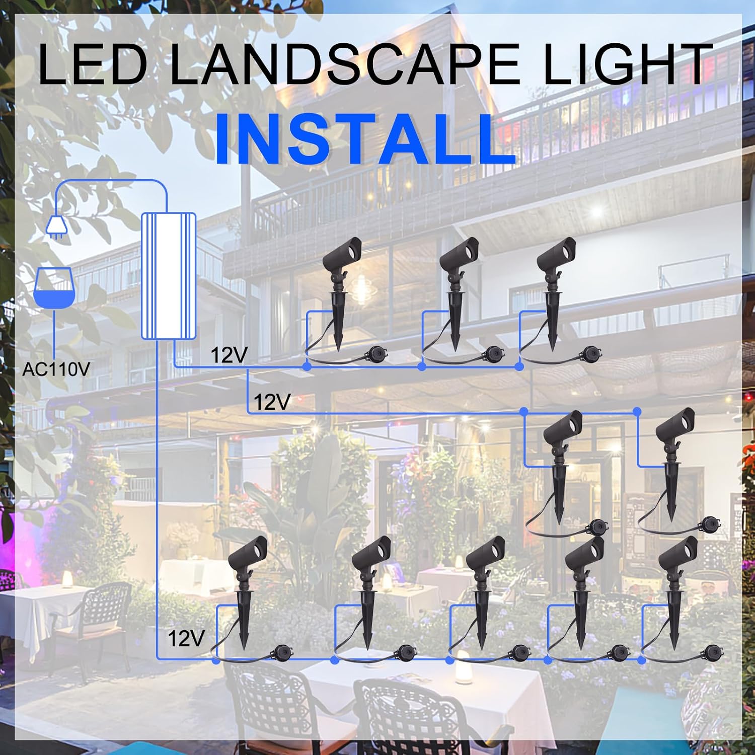 저전압 12V LED 조경등 따뜻한 백색 3000K 4 - Outdoor Lighting Voltage 리뷰 및 가격