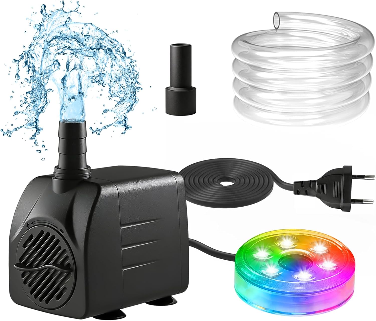 210GPH 수중 워터 펌프(LED 조명 분수 포함)  - Pond Light Submersible 리뷰 및 가격