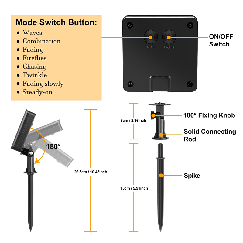 태양 문자열 야외 LED 빛 정원 요정 조명 7m/12 - Outdoor Lighting Battery Powered 리뷰 및 가격