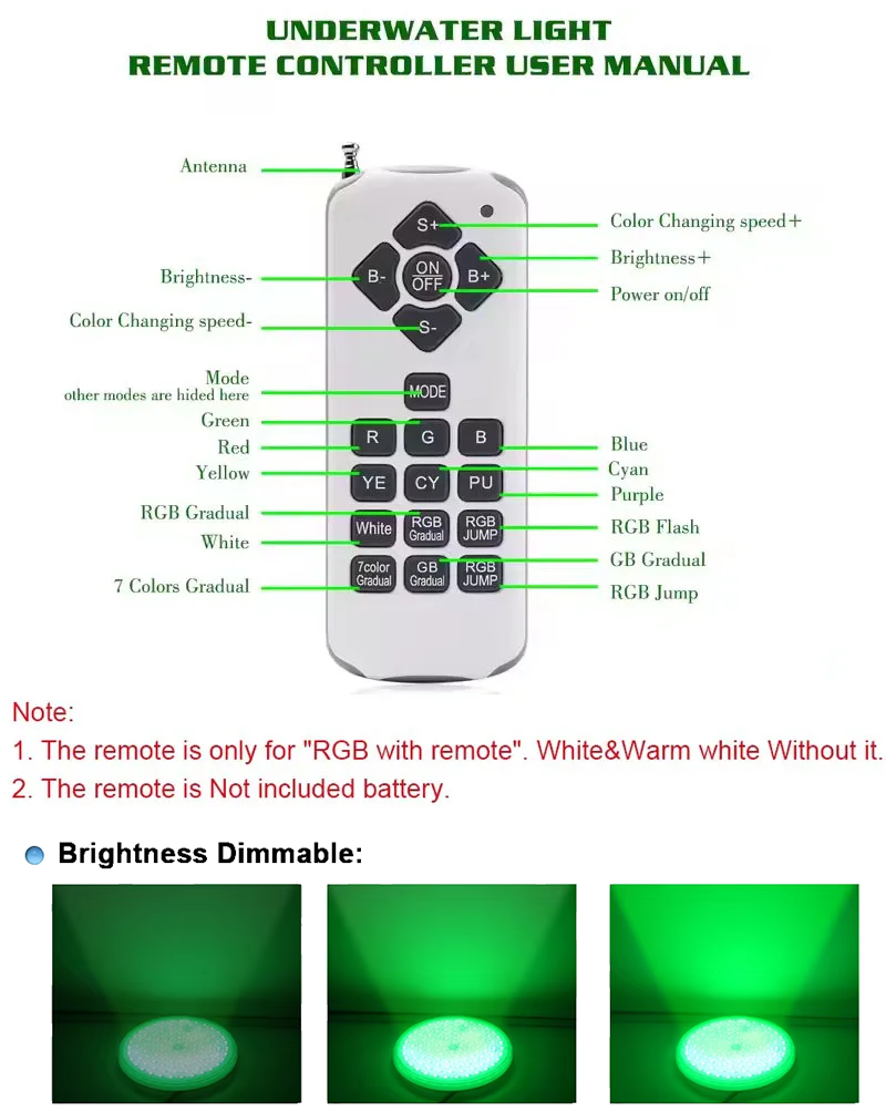 LED 수중 조명 RGB 12V LED 수영장 조명 1 - Pond Light Submersible 리뷰 및 가격