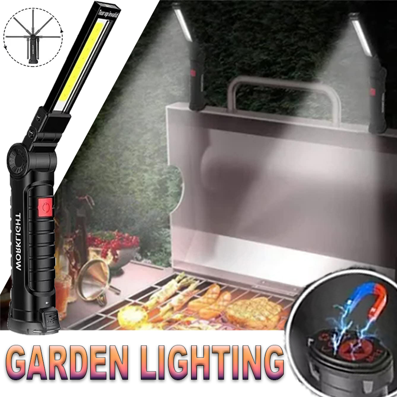 마그네틱 후크가있는 휴대용 LED 손전등 야외 수리 작 - Outdoor Lighting House 리뷰 및 가격