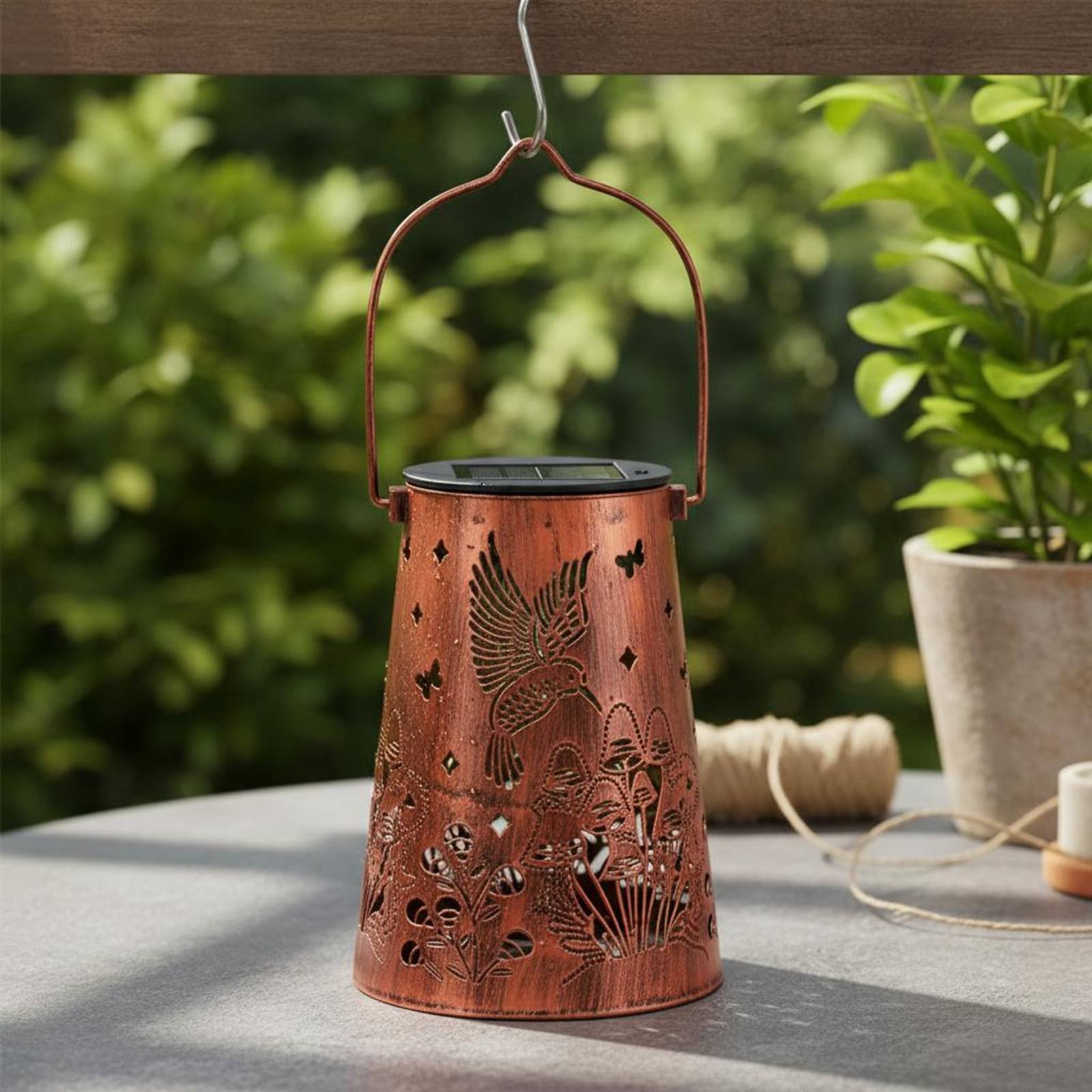 꽃무늬 정원 랜턴 패턴 정원 조명기 자동 켜짐/꺼짐 기 - Outdoor Lighting Battery Powered 리뷰 및 가격