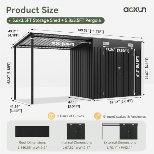 6x4피트 야외용 창고 및 하드탑 정자(솔라 전구 포함 - Outdoor Lighting For Gazebo 리뷰 및 가격