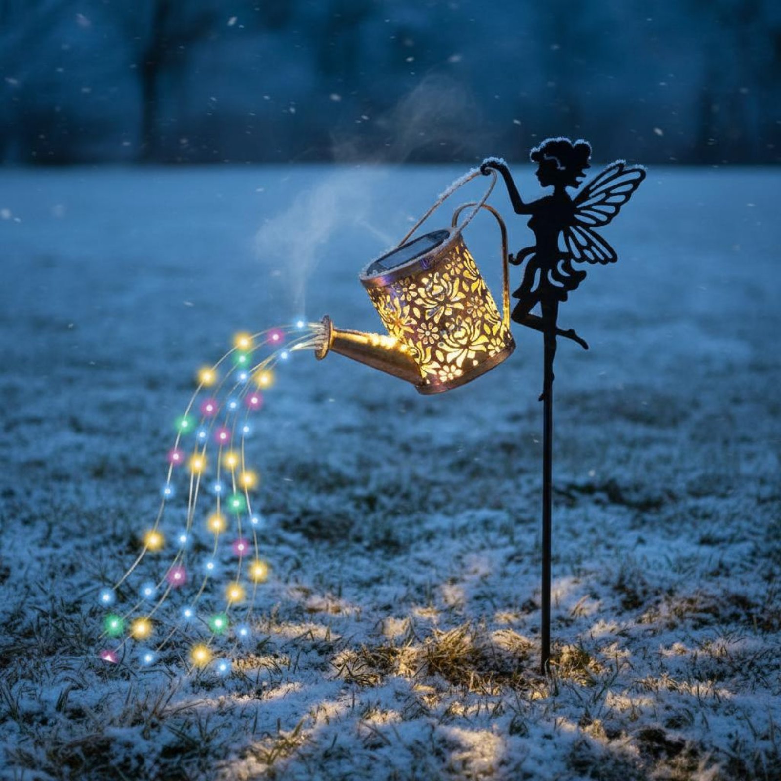 태양열 요정 물뿌리개 조명 장식용 프로젝션 요정 물뿌리 - Outdoor Lighting For Patio 리뷰 및 가격