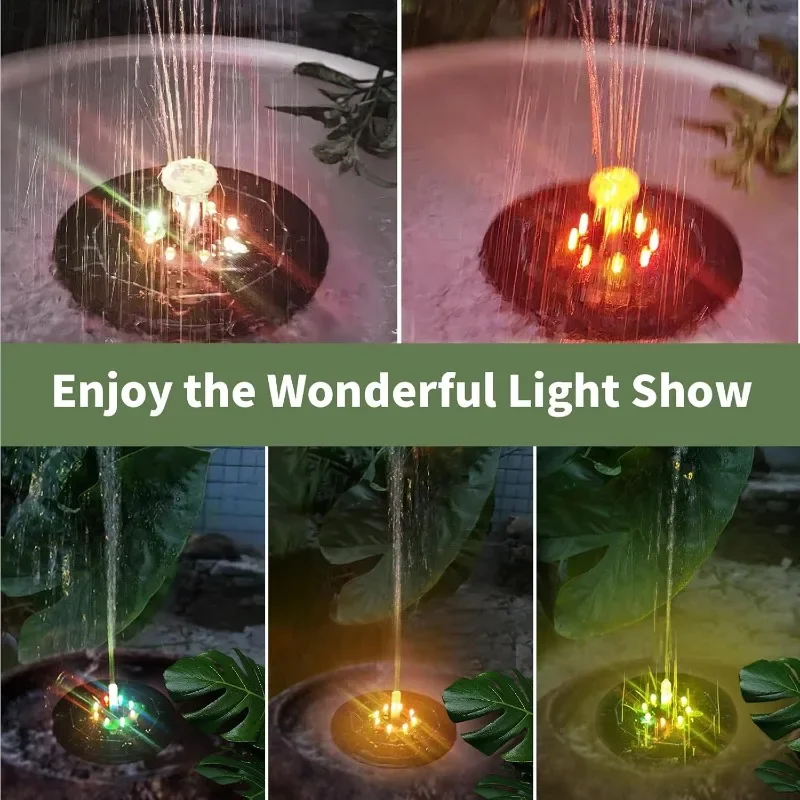LED 조명 태양열 분수 조명, 회전 분수, 워터 펌프 - Outdoor Lighting For Gazebo 리뷰 및 가격