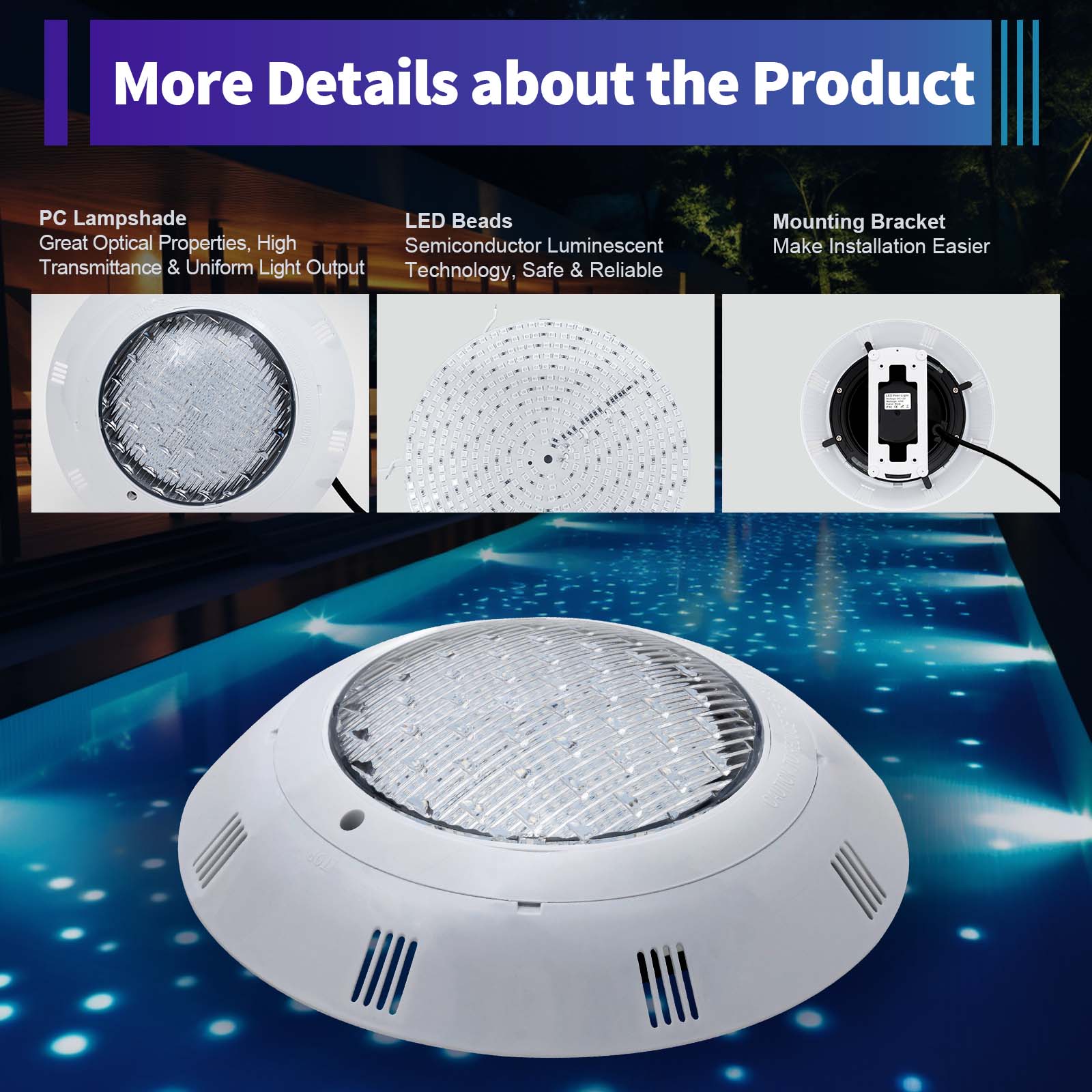 45W & 36W RGB LED 수영장 조명 IP68  - Pond Light Submersible 리뷰 및 가격
