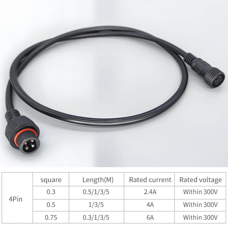 남성 Famale 플러그 케이블 4Pin 방수 IP67 - Outdoor Lighting Connectors 리뷰 및 가격