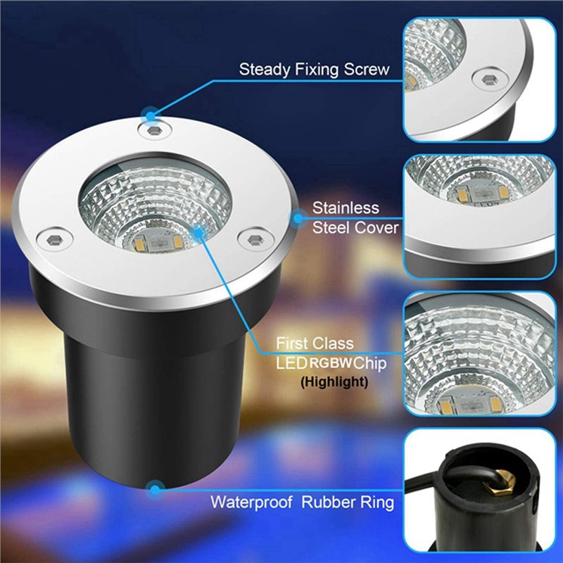 A01F-야외용 12V RGBW 지중등 3W 컬러 LE - Outdoor Lighting Voltage 리뷰 및 가격