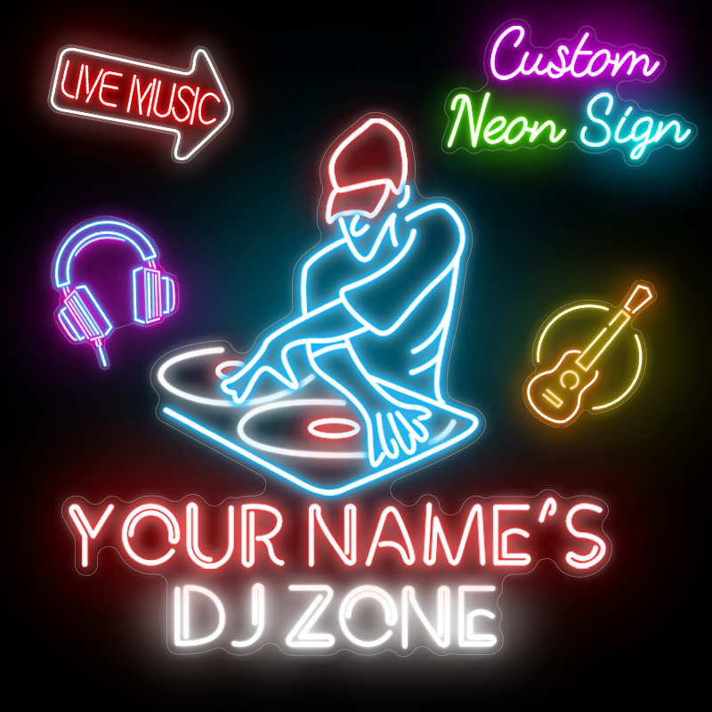 맞춤형 네온사인 개인 이름 LED DJ 네온 조명 웨딩 - Outdoor Lighting Logo 리뷰 및 가격