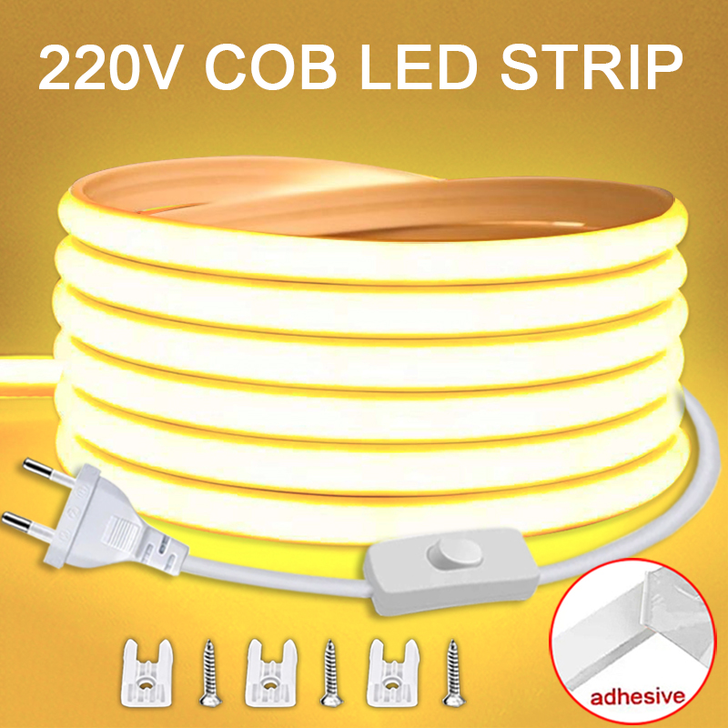 ON/OFF 스위치가있는 220V Led 스트립 방수  - Outdoor Lighting Restaurant 리뷰 및 가격