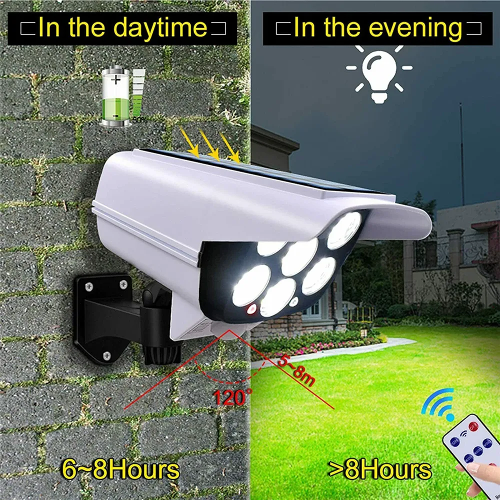 야외 태양 빛 모션 센서 보안 더미 카메라 무선 홍수  - Outdoor Lighting For Gazebo 리뷰 및 가격