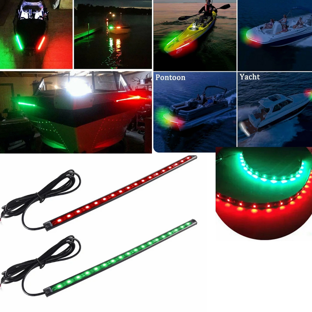 2Pcs 30cm 12V LED 스트립 빛 방수 빨간색 - Outdoor Lighting Deck 리뷰 및 가격