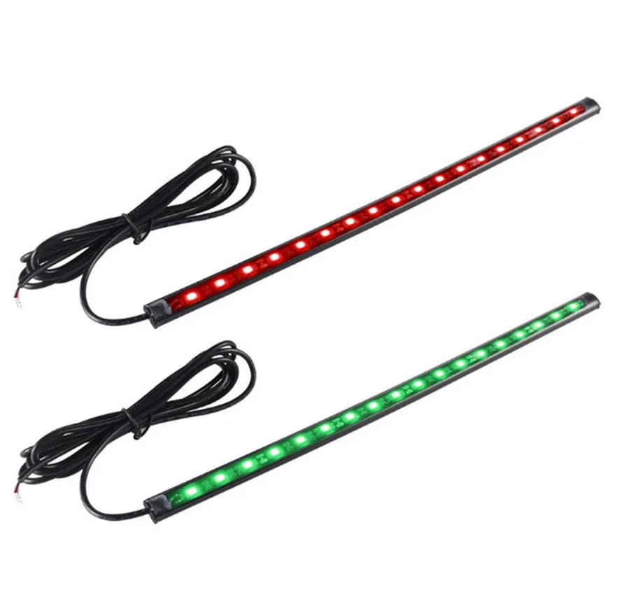 2Pcs 30cm 12V LED 스트립 빛 방수 빨간색 - Outdoor Lighting Deck 리뷰 및 가격