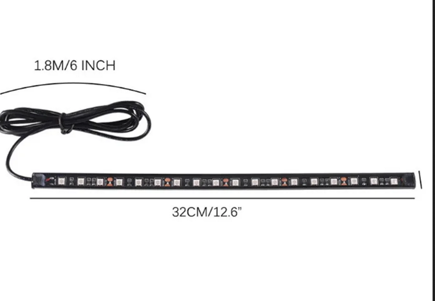 2Pcs 30cm 12V LED 스트립 빛 방수 빨간색 - Outdoor Lighting Deck 리뷰 및 가격