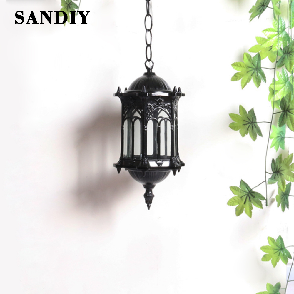 SANDIY 야외 펜던트 램프 레트로 교수형 조명 빈티 - Outdoor Lighting Restaurant 리뷰 및 가격