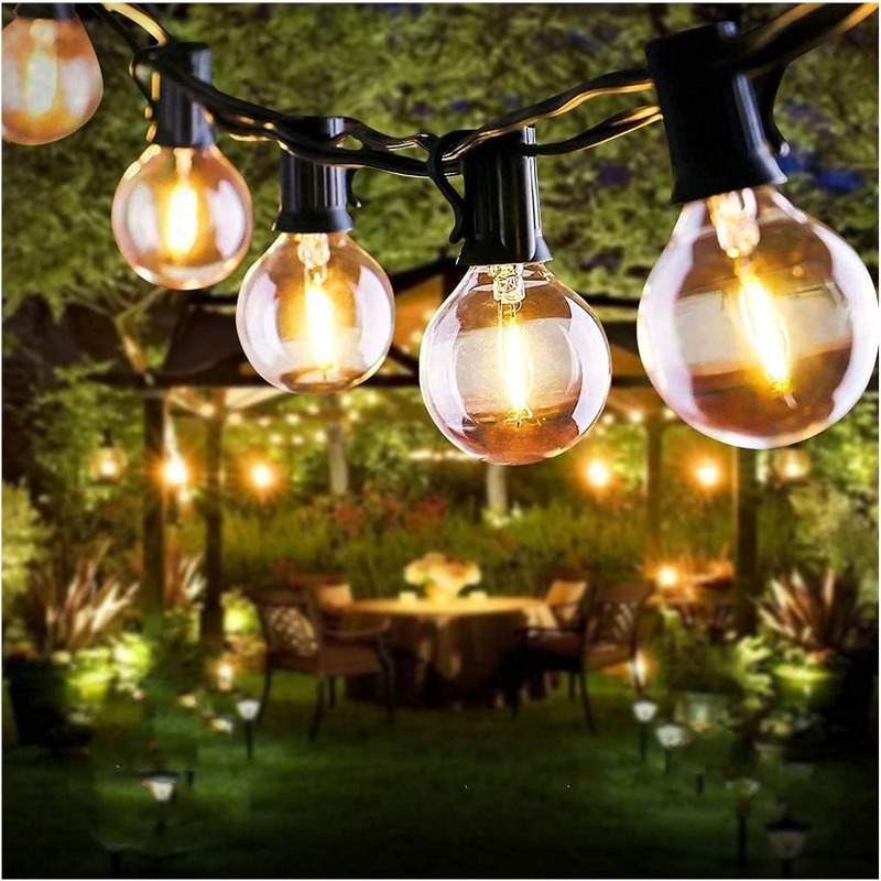 LED 야외 조명 스트링 64FT G40 가든 테라스  - Outdoor Lighting Effects 리뷰 및 가격