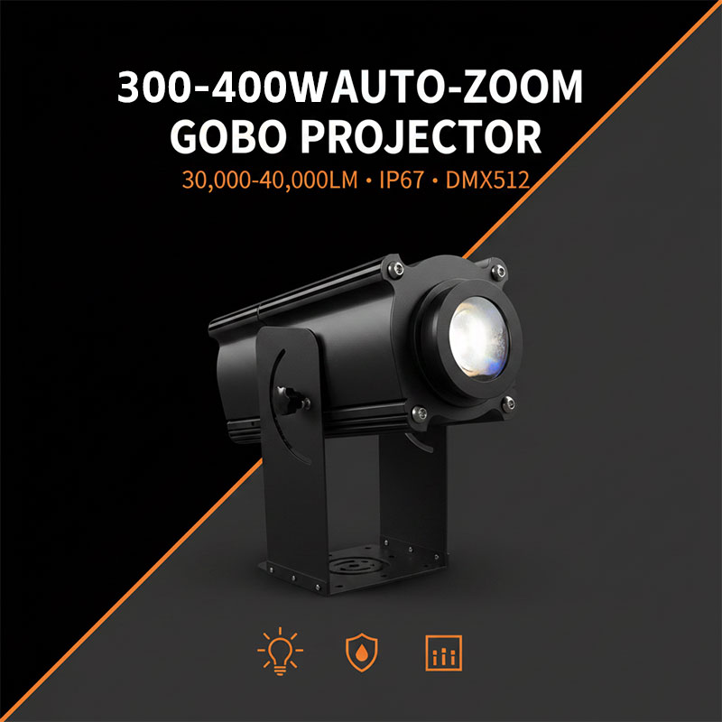 300W 전기 포커스 고보 프로젝터 LED IP67 방 - Outdoor Lighting Logo 리뷰 및 가격