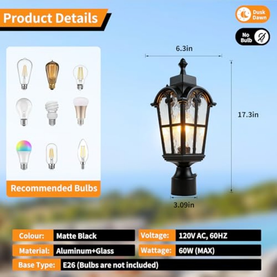 센서 야외 기둥 조명 방수 기둥 조명기구 전면 도어용  - Outdoor Lighting Waterproof 리뷰 및 가격