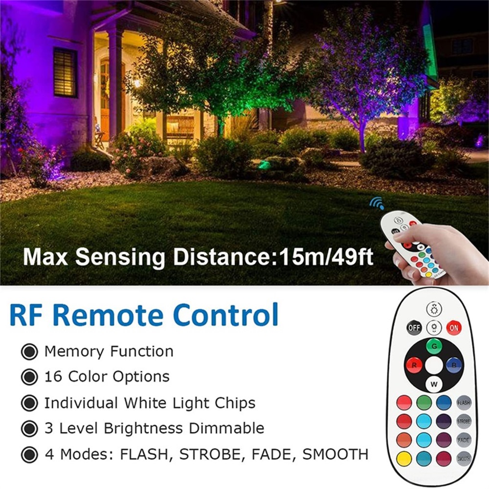 RGBW 조경 조명 10W 리모컨 포함 스포트라이트 1 - Outdoor Lighting For Garden 리뷰 및 가격