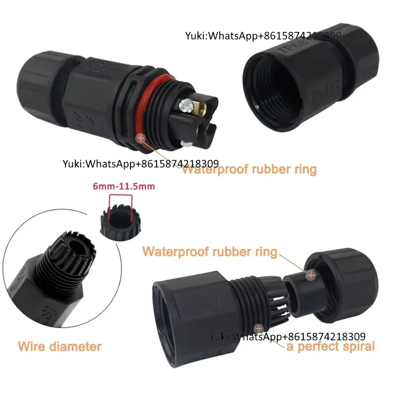 IP68 방수 케이블 T탭 전기 커넥터 4핀 실외 밀폐 - Outdoor Lighting Connectors 리뷰 및 가격
