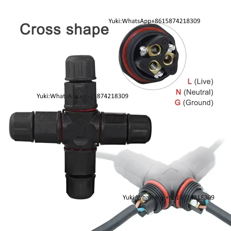 IP68 방수 케이블 T탭 전기 커넥터 4핀 실외 밀폐 - Outdoor Lighting Connectors 리뷰 및 가격