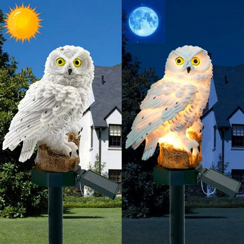 태양광 올빼미 조각상 정원등 LED 방수 야외 장식 ( - Outdoor Lighting Effects 리뷰 및 가격