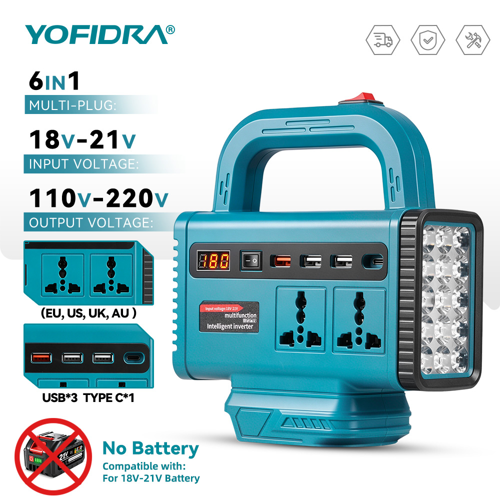 요피드라 220V 휴대용 파워 인버터 야외 비상 전원  - Outdoor Lighting Battery Powered 리뷰 및 가격