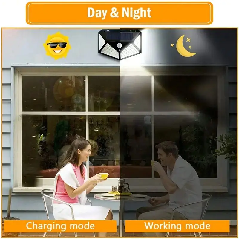 100LED 야외 태양광 정원등, 모션 센서 방수 태양 - Outdoor Lighting For Patio 리뷰 및 가격
