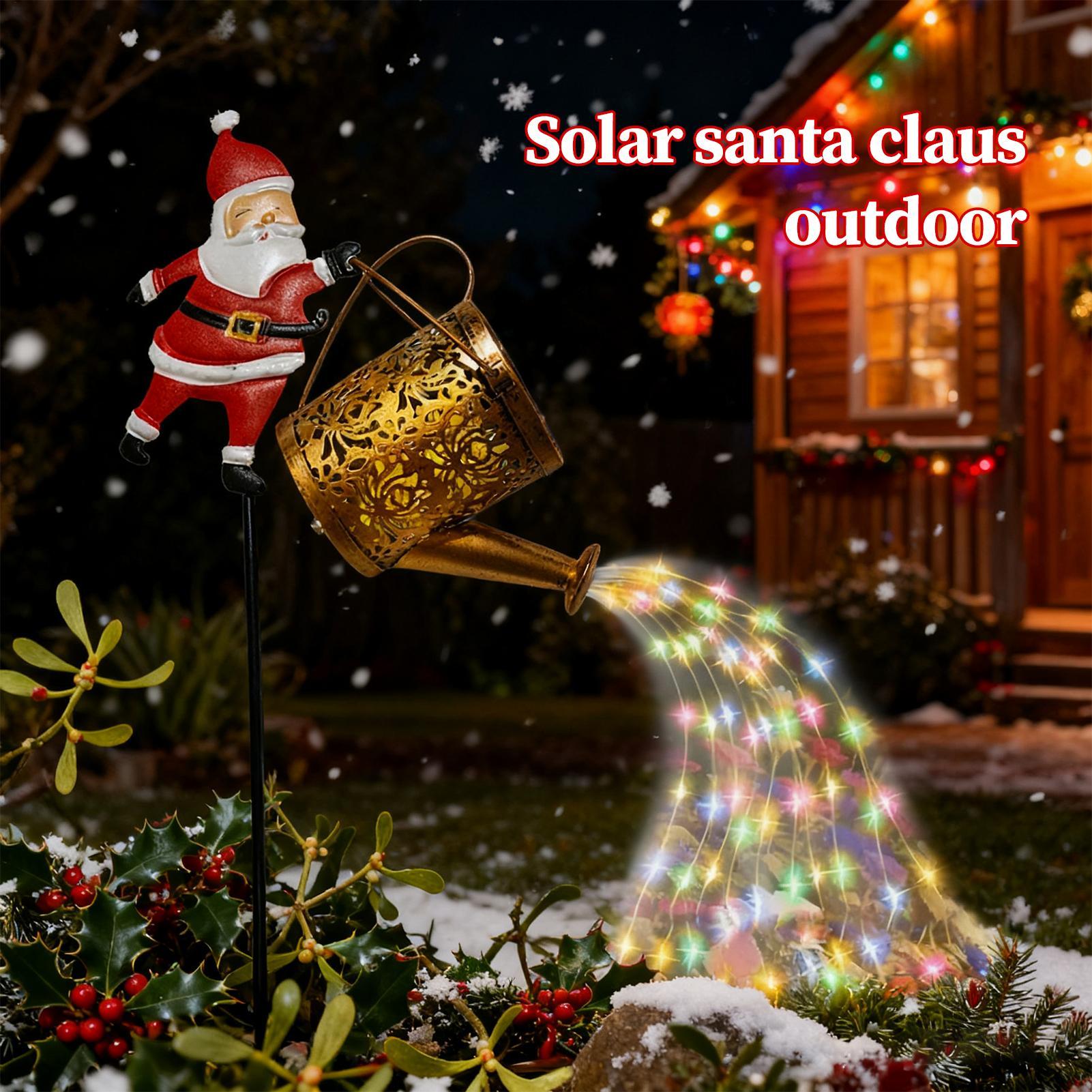 크리스마스 산타 태양광 주전자 조명 태양광 LED 방수 - Outdoor Lighting Vintage 리뷰 및 가격