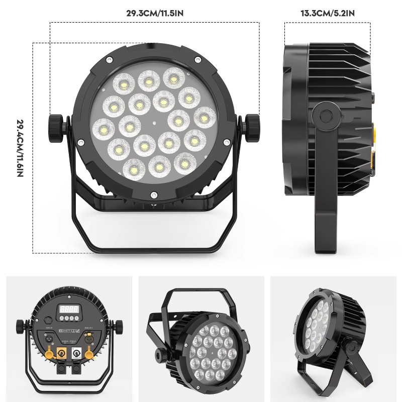 4개 18X10W IP65 방수 파라이트 RGBW UV - Outdoor Lighting Waterproof 리뷰 및 가격