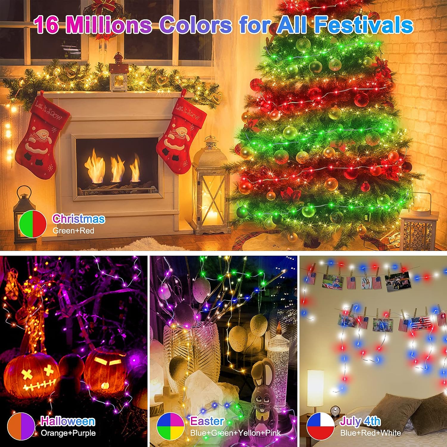 드림 컬러 WS2812B LED 스트링 조명 RGBIC - Outdoor Lighting Remote Control 리뷰 및 가격