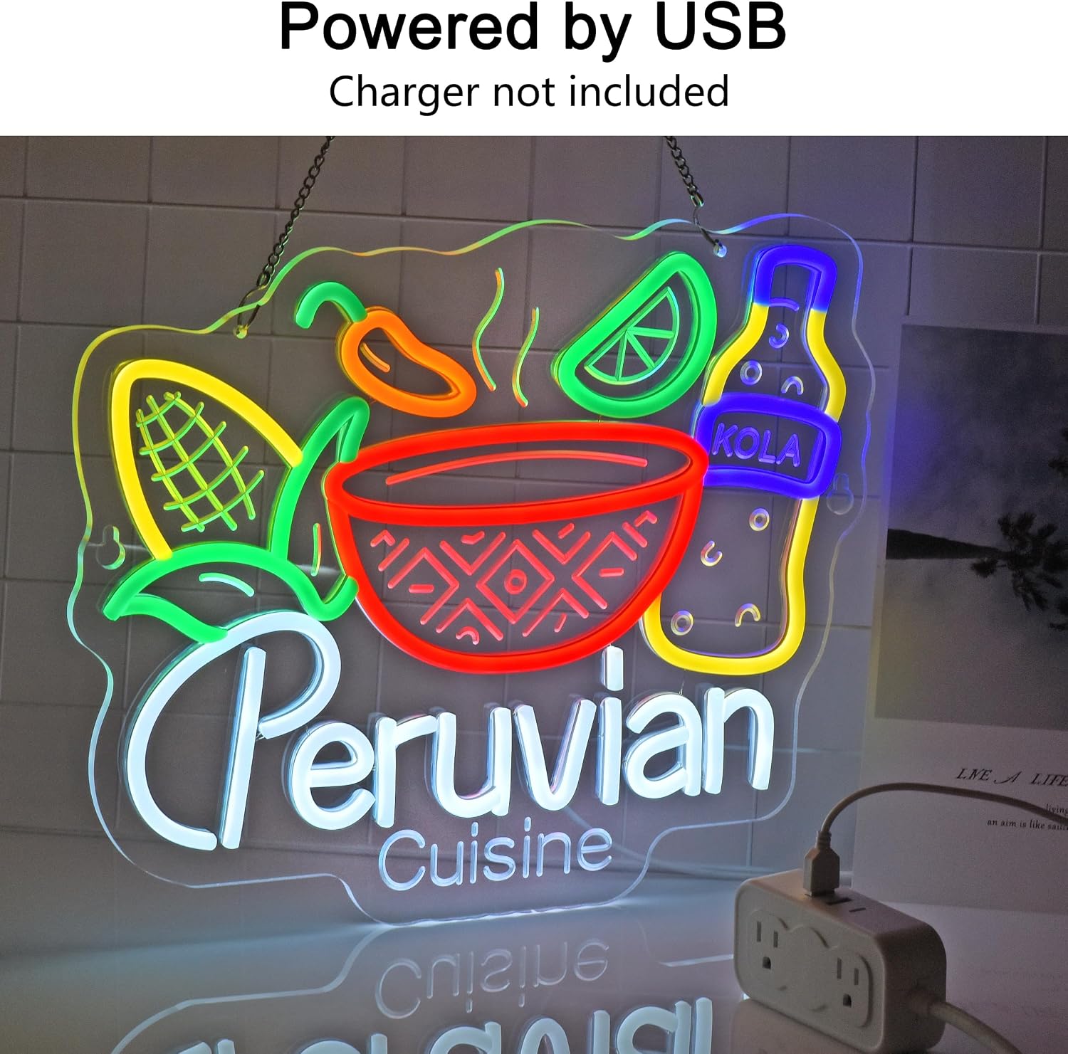 페루 요리 LED 네온사인 USB 라틴 아메리카 레스토 - Outdoor Lighting Restaurant 리뷰 및 가격