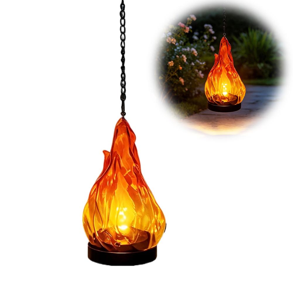 태양열 불꽃 모양 걸이형 랜턴 조명 IP65 방수 깜빡 - Outdoor Lighting For Patio 리뷰 및 가격