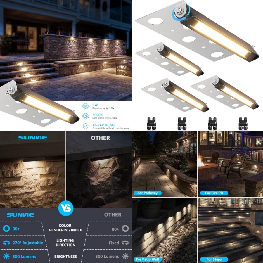 7인치 하드스케이프 조명 5W LED 옹벽 조명 300 - Outdoor Lighting Voltage 리뷰 및 가격