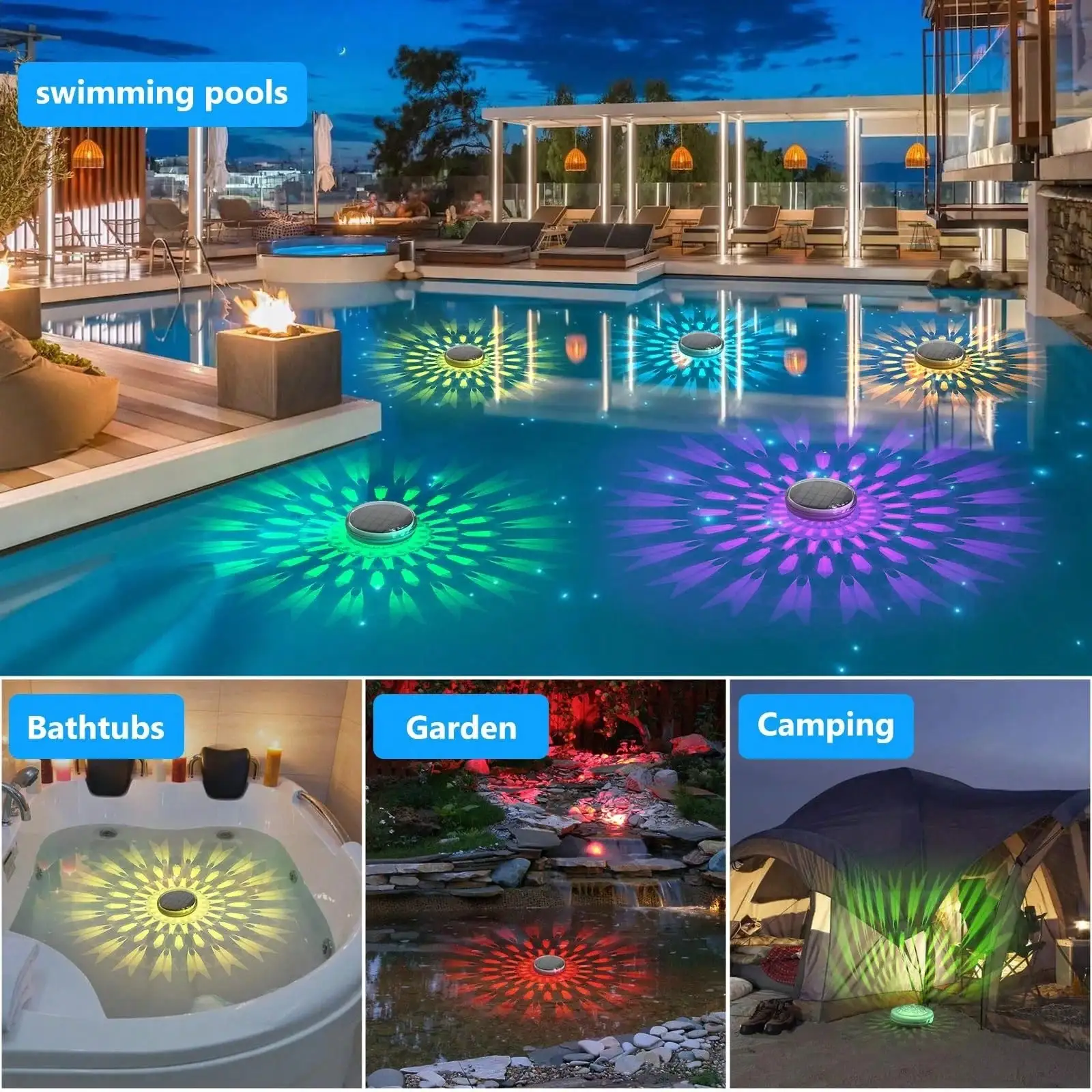 태양광 충전식 수영장용 부유 조명, IP67 방수 등급 - Pond Light Submersible 리뷰 및 가격
