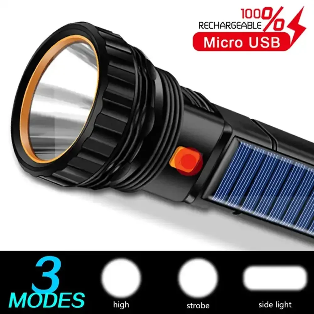 1PC 다기능 태양열 LED 손전등 야외 장거리 토치  - Outdoor Lighting House 리뷰 및 가격