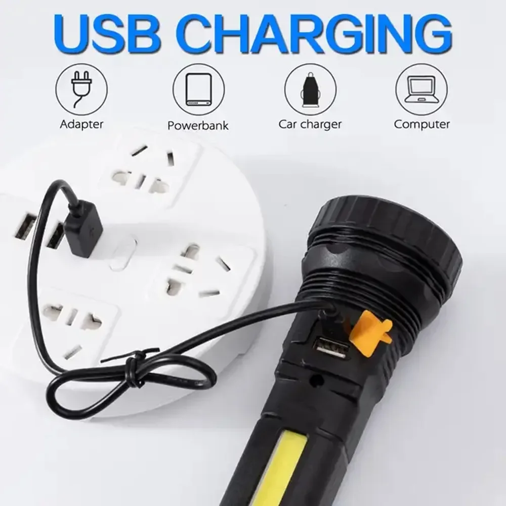 1PC 다기능 태양열 LED 손전등 야외 장거리 토치  - Outdoor Lighting House 리뷰 및 가격